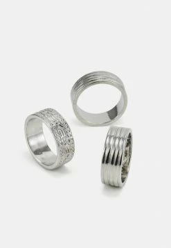 Jack & Jones JACTARANTO 3 PACK UNISEX - Ring - Silver-coloured -Jack & Jones Shop 2e172dbf435a46109b1a770d9b3794b0