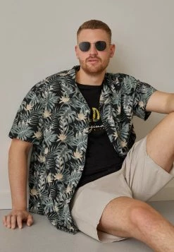 Jack & Jones JJCOASTAL RESORT FLORAL - Shirt - Black