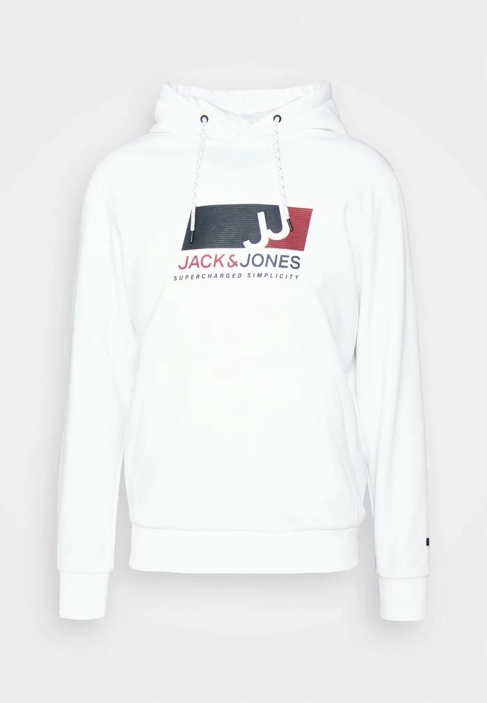 Jack & Jones JCOCORD HOOD - Sweatshirt - White 4 Jack & Jones JCOCORD HOOD - Sweatshirt - White - Image 4