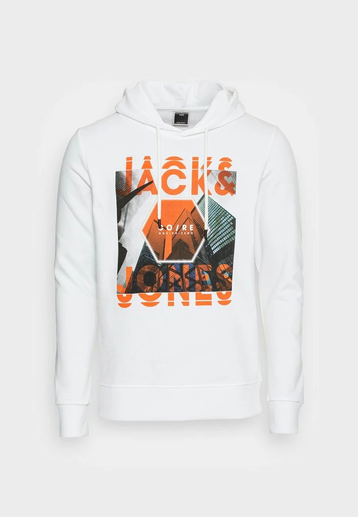 Jack & Jones JCOCALEB HOOD - Sweatshirt - White 4 Jack & Jones JCOCALEB HOOD - Sweatshirt - White - Image 4