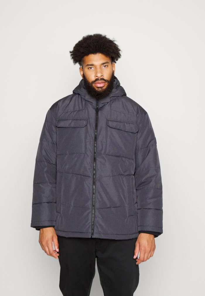 Jack & Jones JJBRADY PUFFER - Winter Jacket - Dark Grey 1 Jack & Jones JJBRADY PUFFER - Winter Jacket - Dark Grey