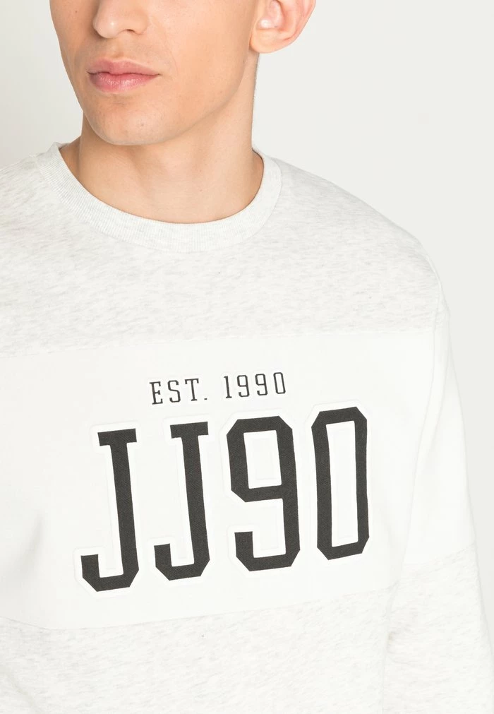 Jack & Jones JJCEMB CREW NECK - Sweatshirt - White Melange 5 Jack & Jones JJCEMB CREW NECK - Sweatshirt - White Melange - Image 5