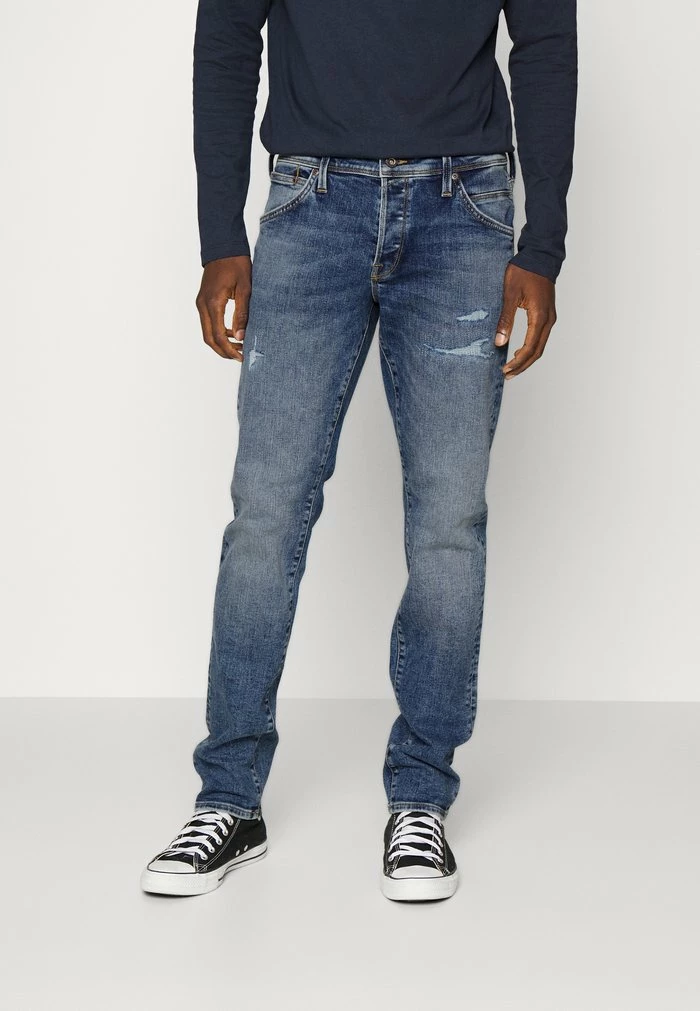 Jack & Jones JJIGLENN JJFOX - Straight Leg Jeans - Blue Denim 1 Jack & Jones JJIGLENN JJFOX - Straight Leg Jeans - Blue Denim