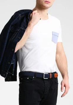 Jack & Jones JACSPRING BELT - Braided Belt - Navy