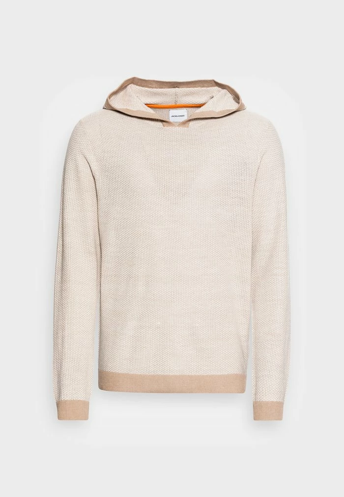 Jack & Jones JJBILLY HOOD - Jumper - Crockery Twisted Cloud 4 Jack & Jones JJBILLY HOOD - Jumper - Crockery Twisted Cloud - Image 4