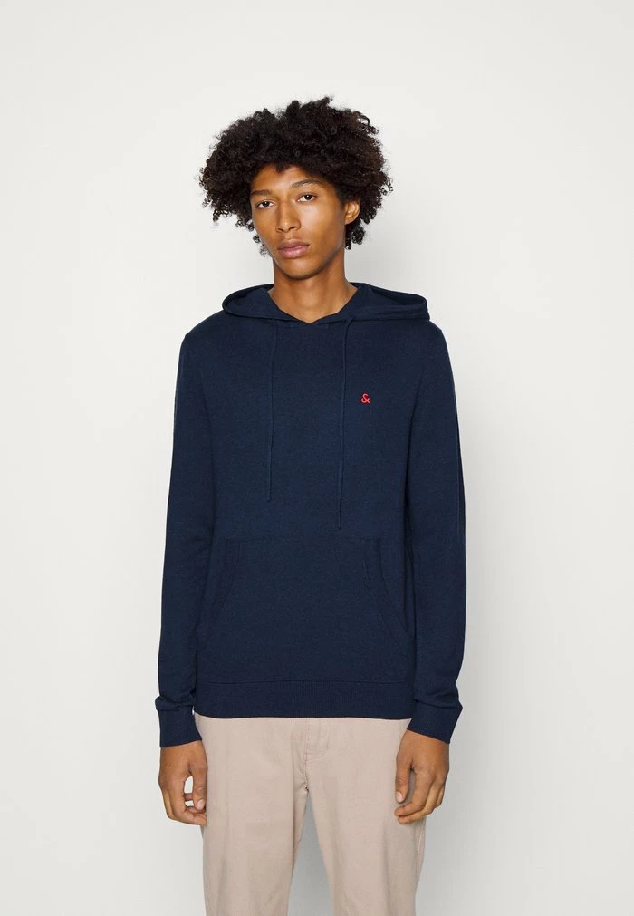 Jack & Jones JJEMIL HOOD - Jumper - Navy Blazer 1 Jack & Jones JJEMIL HOOD - Jumper - Navy Blazer