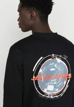 Jack & Jones JCOFILT CREW NECK - Sweatshirt - Black -Jack & Jones Shop 319a33c1203640ba91e9ab9a96b30d1e