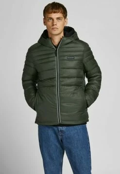 Jack & Jones JJEACE PUFFER - Winter Jacket - Dunkelgrün