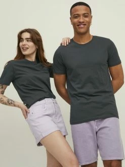 Jack & Jones TEE SS O NECK NOOS - Basic T-shirt - Asphalt
