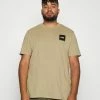 Jack & Jones JJLOCK TEE CREW NECK - Print T-shirt - Crockery