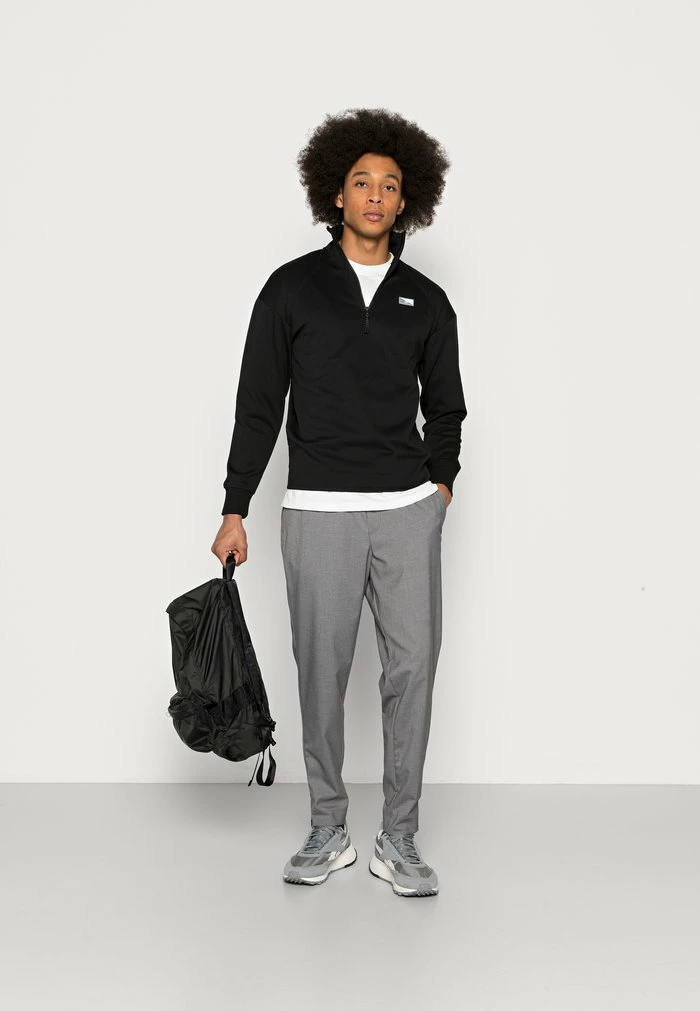 Jack & Jones JJIACE JJFRANKIE TAPERED - Trousers - Grey Melange 2 Jack & Jones JJIACE JJFRANKIE TAPERED - Trousers - Grey Melange - Image 2