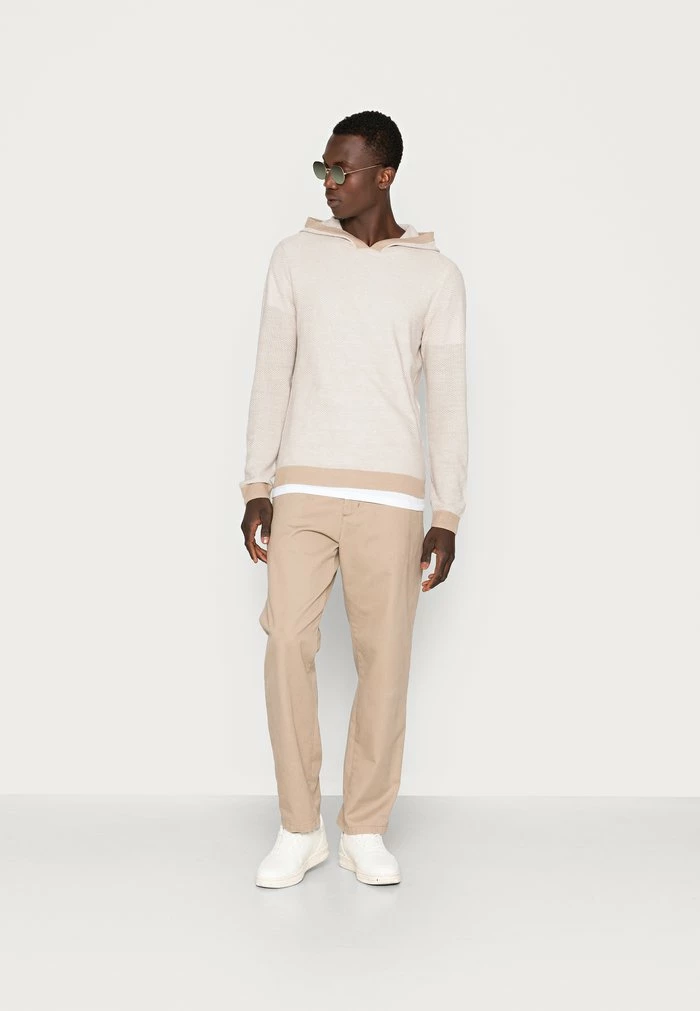 Jack & Jones JJBILLY HOOD - Jumper - Crockery Twisted Cloud 2 Jack & Jones JJBILLY HOOD - Jumper - Crockery Twisted Cloud - Image 2