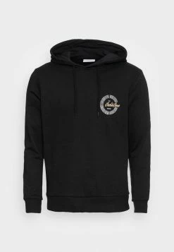 Jack & Jones JJDEVIN HOOD - Hoodie - Black