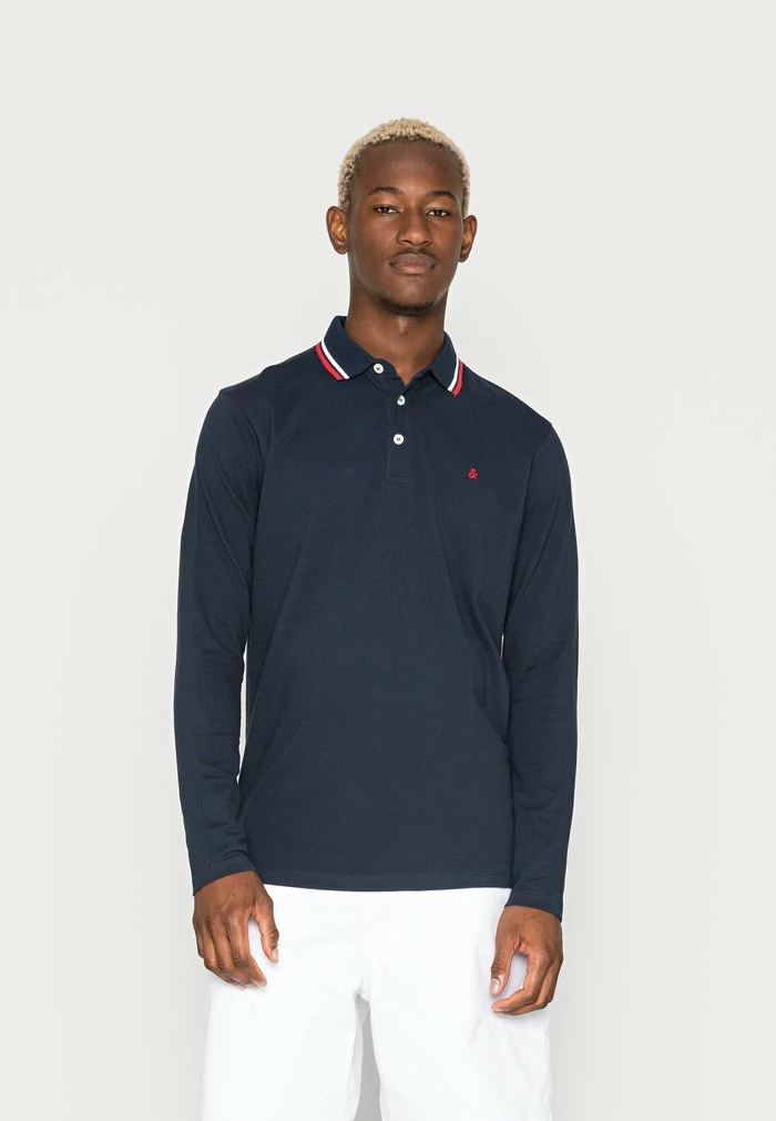 Jack & Jones JJEPAULOS - Polo Shirt - Navy Blazer 1 Jack & Jones JJEPAULOS - Polo Shirt - Navy Blazer
