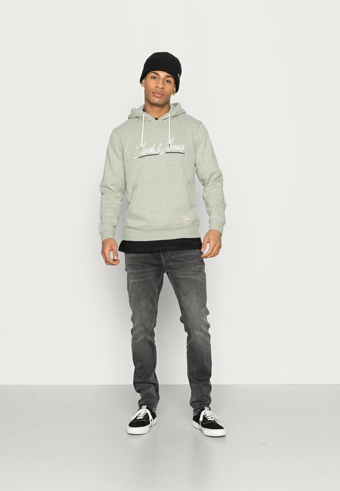Jack & Jones JORTONS UPSCALE - Hoodie - Oil Green/melange 2 Jack & Jones JORTONS UPSCALE - Hoodie - Oil Green/melange - Image 2