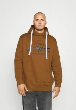 Jack & Jones JORWOODSST HOOD - Sweatshirt - Rubber
