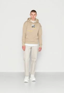 Jack & Jones JJSCRAWL HOOD - Sweatshirt - Crockery -Jack & Jones Shop 356216b16d414d2894cb951d0fe4bda0