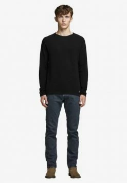 Jack & Jones JJEHILL CREW NECK - Jumper - Black -Jack & Jones Shop 3668d0795a184139ae6a37379f8f879b