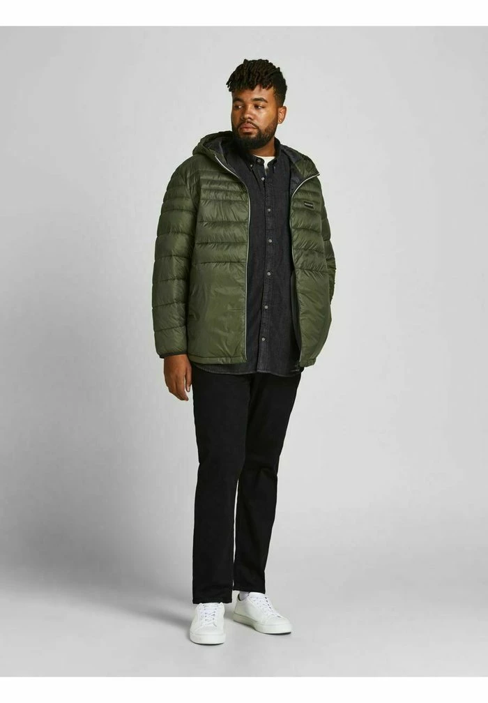 Jack & Jones JJEACE PUFFER HOOD - Light Jacket - Forest Night 2 Jack & Jones JJEACE PUFFER HOOD - Light Jacket - Forest Night - Image 2