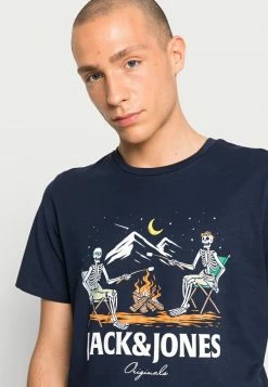 Jack & Jones JORSUNNYSKULL TEE CREW NECK - Print T-shirt - Navy Blazer -Jack & Jones Shop 375a3b237a30474d89141612fc4833e0