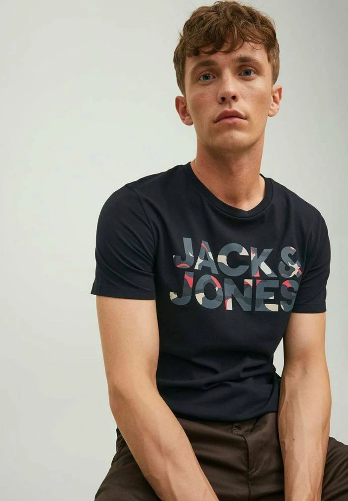Jack & Jones Print T-shirt - Black 6 Jack & Jones Print T-shirt - Black - Image 6
