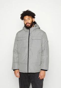 Jack & Jones JJBRADY PUFFER - Winter Jacket - Light Grey Melange