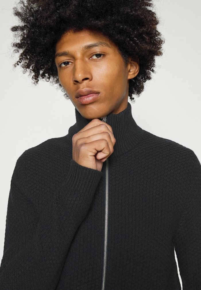 Jack & Jones JORDAMIAN ZIP CARDIGAN - Cardigan - Navy Blazer 4 Jack & Jones JORDAMIAN ZIP CARDIGAN - Cardigan - Navy Blazer - Image 4