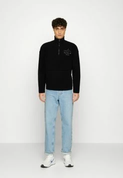 Alternative view of Jack & Jones JOREVERST HIGH NECK ZIP UNISEX - Fleece Jumper - Black