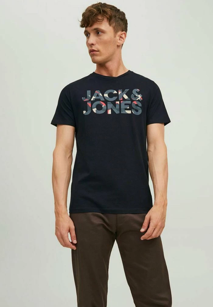 Jack & Jones Print T-shirt - Black 1 Jack & Jones Print T-shirt - Black