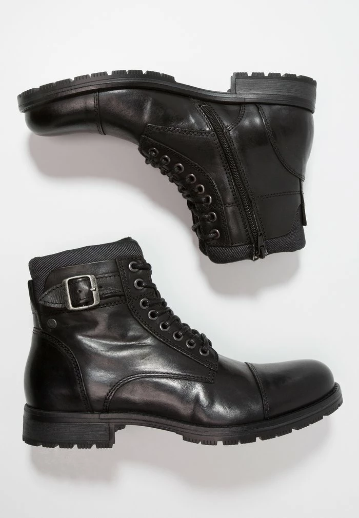 Jack & Jones JFWALBANY - Lace-up Ankle Boots - Anthracite 2 Jack & Jones JFWALBANY - Lace-up Ankle Boots - Anthracite - Image 2
