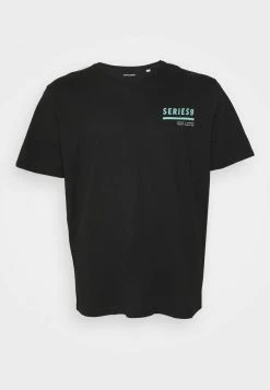 Alternative view of Jack & Jones JCOSTAYCAY TEE CREW NECK - Print T-shirt - Black