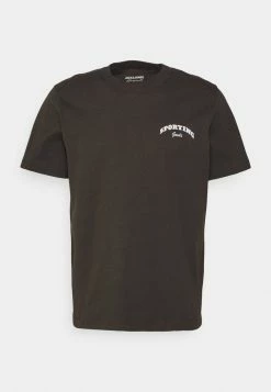 Jack & Jones JORCAPIO TEE CREW NECK UNISEX - Print T-shirt - Chocolate Torte
