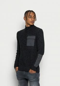 Jack & Jones JCOBRYAN CREW NECK - Jumper - Black