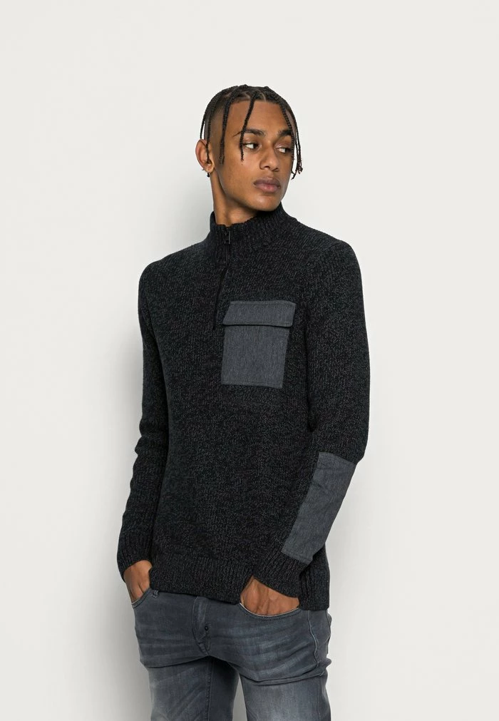 Jack & Jones JCOBRYAN CREW NECK - Jumper - Black 1 Jack & Jones JCOBRYAN CREW NECK - Jumper - Black