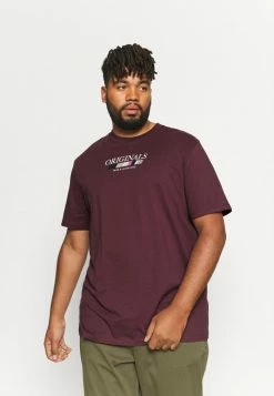 Jack & Jones JORCLAY TEE CREW NECK - Print T-shirt - Catawba Grape