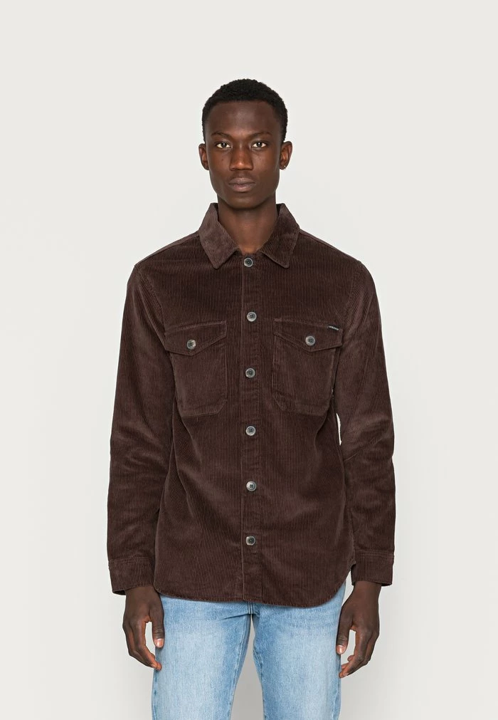Jack & Jones JOROLLIE WOODSIDE OVERSHIRT - Light Jacket - Seal Brown 1 Jack & Jones JOROLLIE WOODSIDE OVERSHIRT - Light Jacket - Seal Brown
