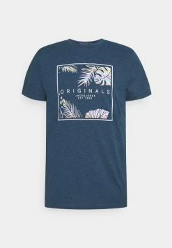 Jack & Jones JORHAAZY TEE CREW NECK - Print T-shirt - Ensign Blue