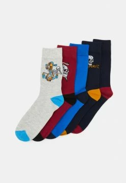 Jack & Jones JACLIMIT SKULL SOCKS 5 PACK - Socks - Black