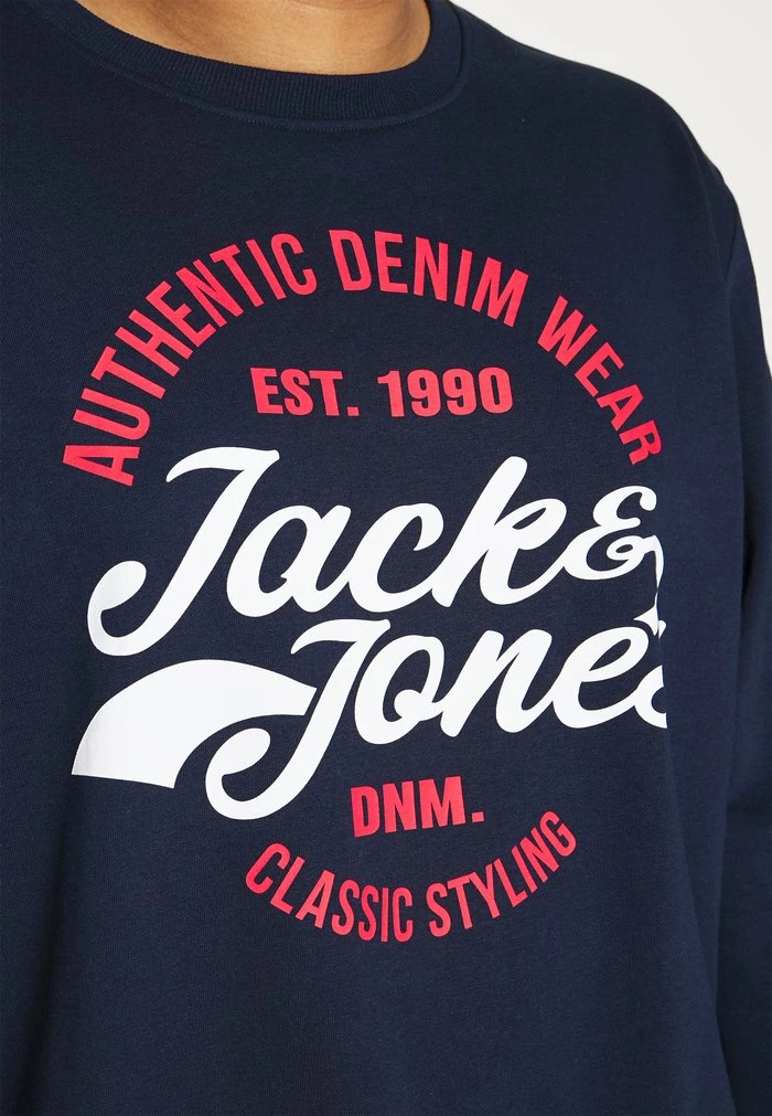 Jack & Jones JJBRAT CREW NECK - Sweatshirt - Navy Blazer 6 Jack & Jones JJBRAT CREW NECK - Sweatshirt - Navy Blazer - Image 6