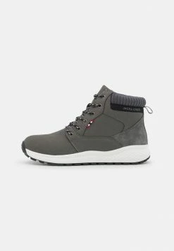 Jack & Jones JFWMANTON BOOT - Lace-up Ankle Boots - Frost Gray
