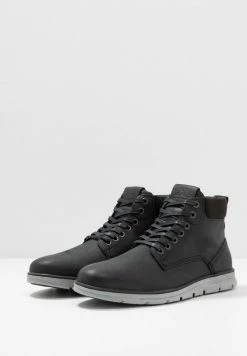 Jack & Jones JFWTUBAR - Lace-up Ankle Boots - Anthracite -Jack & Jones Shop 3e14d2380f60472287a6e2d6b087af7a