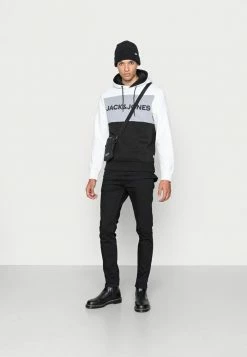 Alternative view of Jack & Jones JJELOGO BLOCKING - Hoodie - White