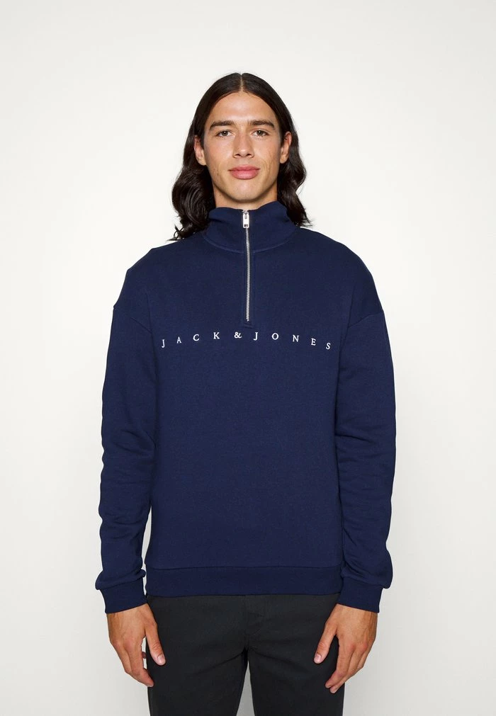 Jack & Jones JORCOPENHAGEN QUARTER ZIP - Sweatshirt - Navy Blazer 1 Jack & Jones JORCOPENHAGEN QUARTER ZIP - Sweatshirt - Navy Blazer