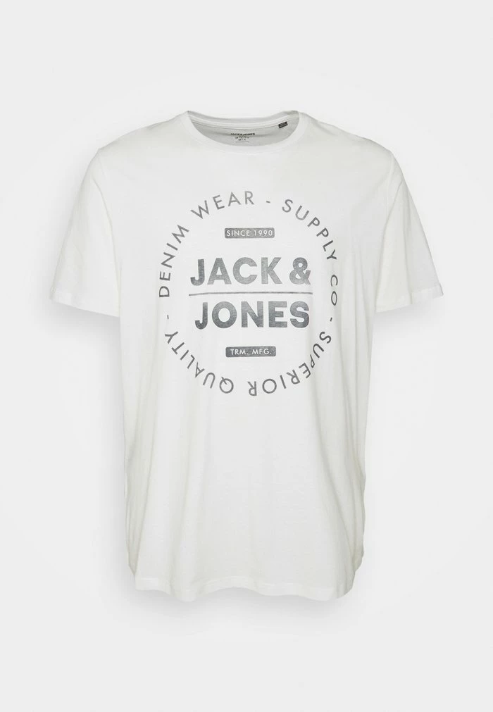 Jack & Jones JJEJEANS TEE CREW NECK 3 PACK - Print T-shirt - Cloud Dancer 4 Jack & Jones JJEJEANS TEE CREW NECK 3 PACK - Print T-shirt - Cloud Dancer - Image 4