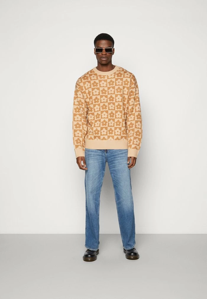 Jack & Jones JORDAISY CREW NECK - Jumper - Woodsmoke 2 Jack & Jones JORDAISY CREW NECK - Jumper - Woodsmoke - Image 2