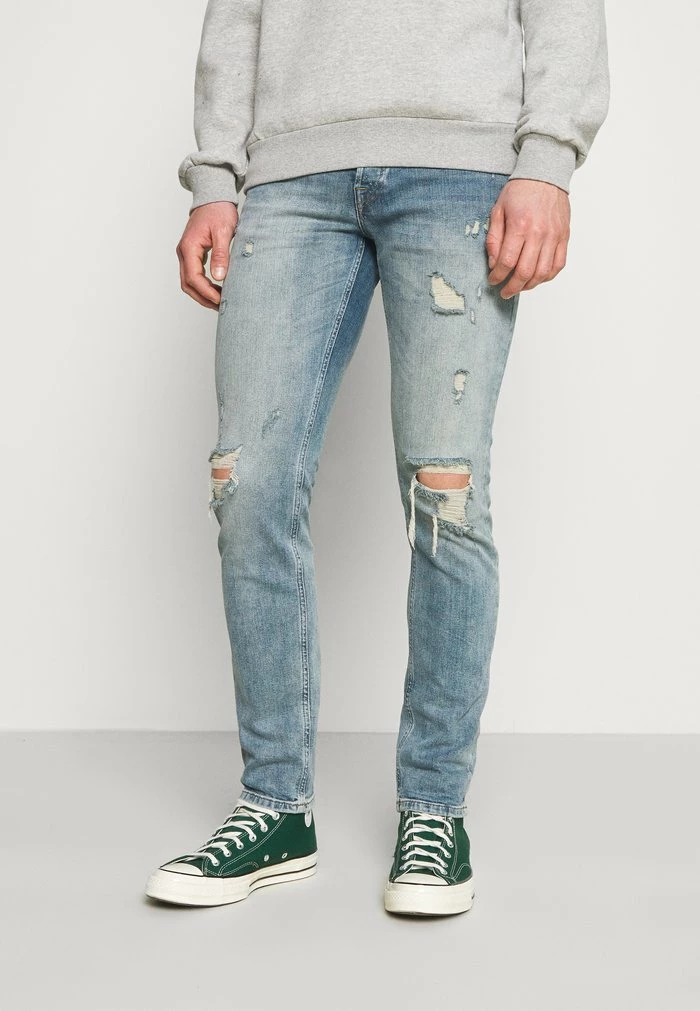 Jack & Jones JJIGLENN JJORIGINAL - Slim Fit Jeans - Blue Denim 1 Jack & Jones JJIGLENN JJORIGINAL - Slim Fit Jeans - Blue Denim