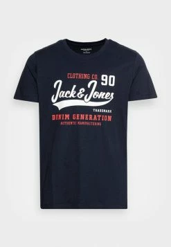 Jack & Jones JJELOGO O NECK - Print T-shirt - Navy Blazer -Jack & Jones Shop 4027c751d53748b6974c06aa1ccd4849