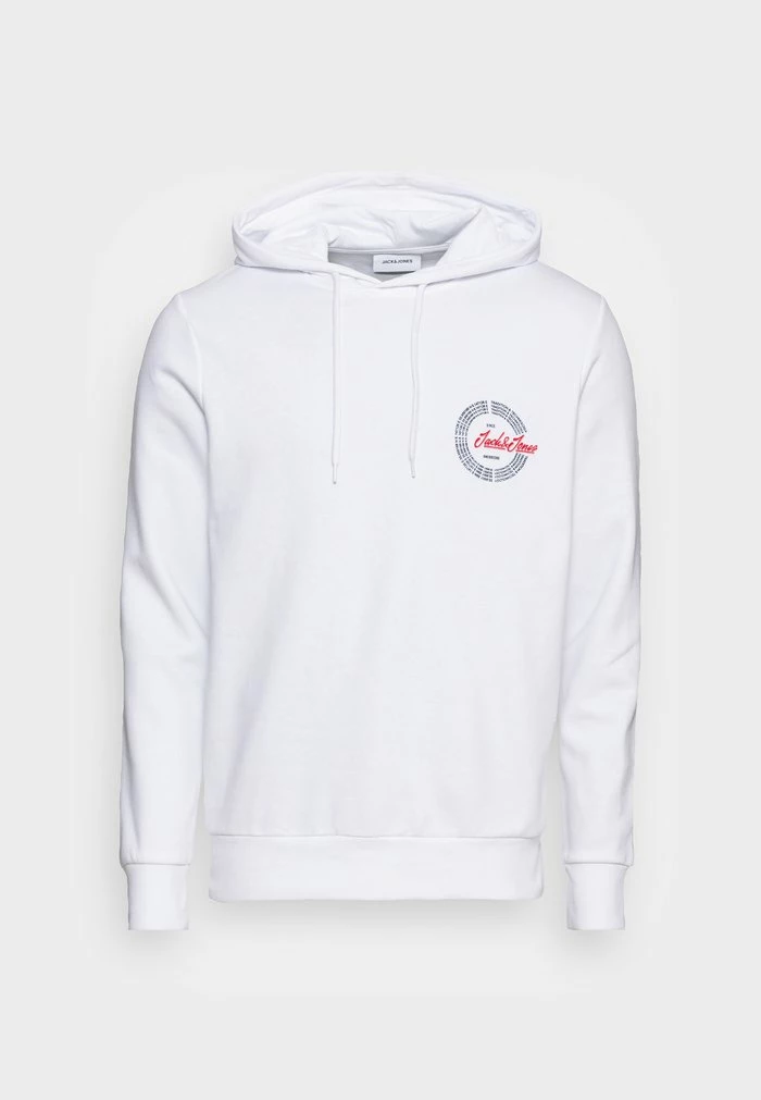 Jack & Jones JJDEVIN HOOD - Hoodie - White 1 Jack & Jones JJDEVIN HOOD - Hoodie - White