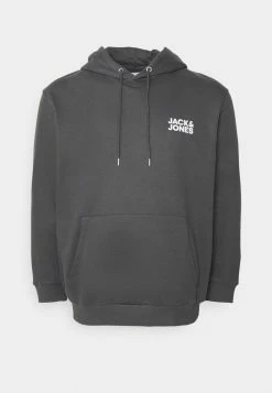 Jack & Jones JCOTHX HOOD - Sweatshirt - Mottled Dark Grey