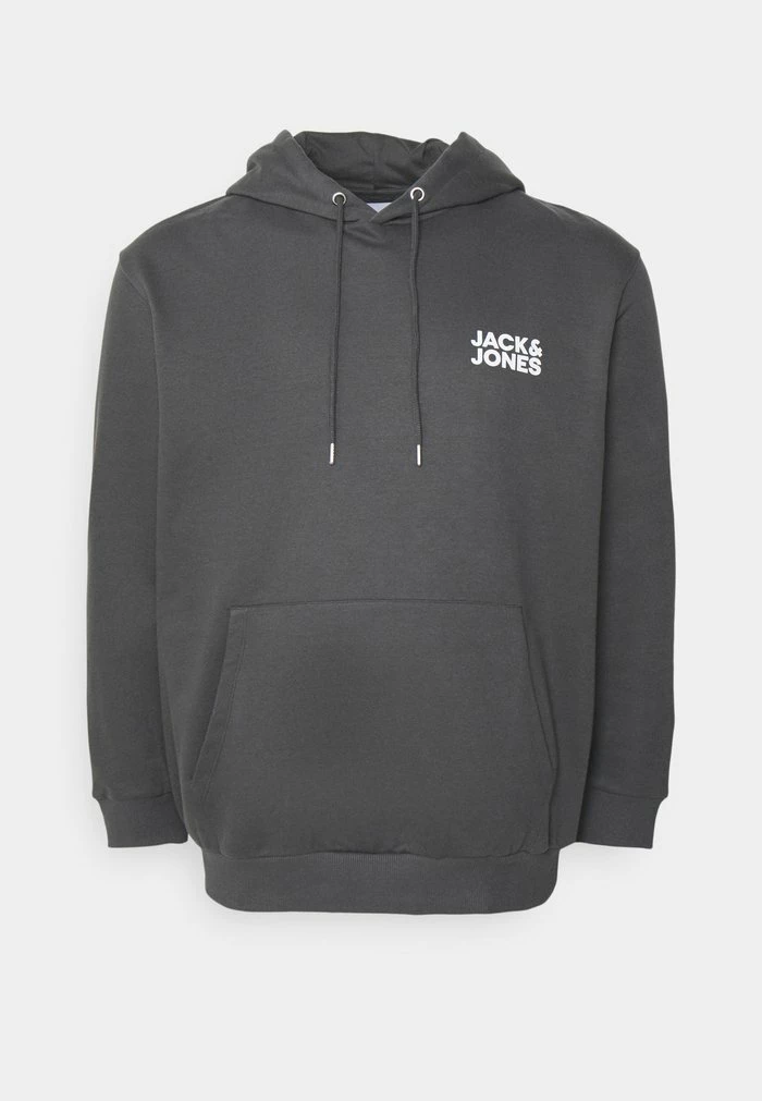 Jack & Jones JCOTHX HOOD - Sweatshirt - Mottled Dark Grey 1 Jack & Jones JCOTHX HOOD - Sweatshirt - Mottled Dark Grey